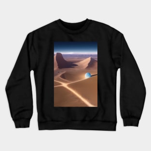 abstract alien planet Crewneck Sweatshirt